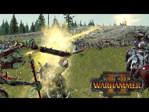 Steel, Faith, Homing Lasers - Empire vs Lizardmen // Total War: Warhammer II Online Battle