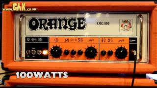 Video thumbnail for Orange - OR100H Twin Channel Head Demo at GAK by GAK