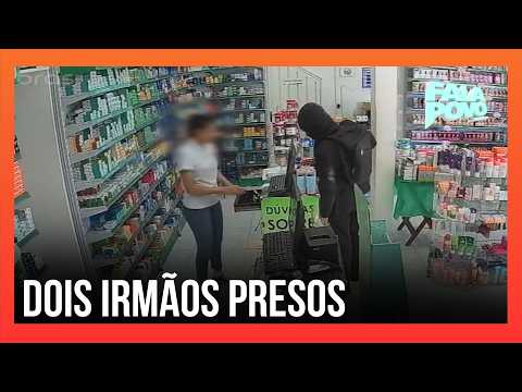 Já usava tornozeleira: irmãos são presos após assalto a farmácia