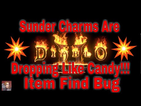D2R 2.5 Sunder Charm Drop Chance Bug 50% With Find Item!! (BREAKING NEWS!!)