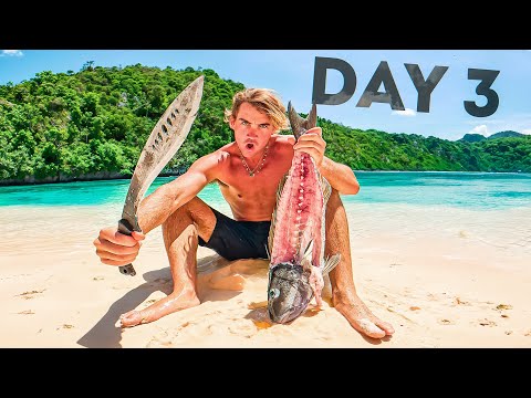 3 DAYS Eating ONLY What I CATCH (Deserted Island)
