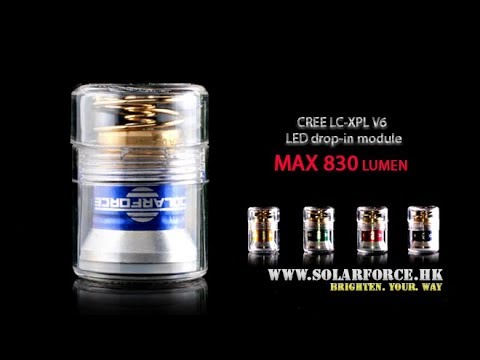 Solarforce aktuelle Dropin XP-L 830 Lumen