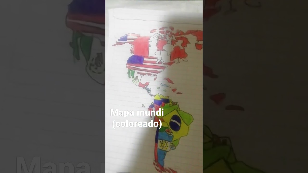MAPA MUNDI (coloreado) - Mr.dibujos10