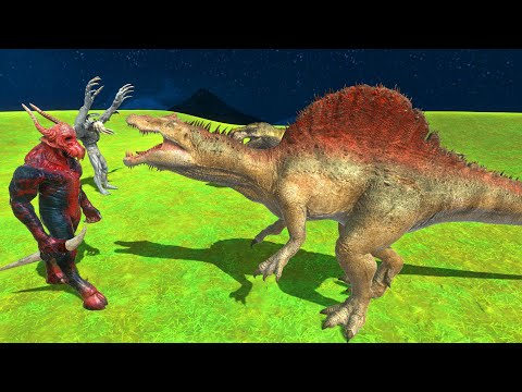Scourge and Kozarog The Demon vs All Dinosaur on Animal Revolt Battle Simulator