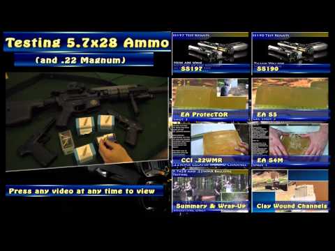 5.7x28 and .22WMR Ballistic Testing FN Five-seveN and Kel-Tec PMR-30