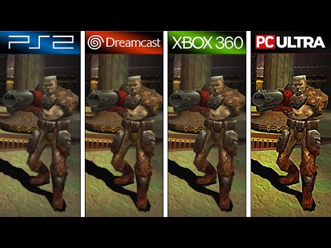 Quake III Arena (1999) PS2 vs Dreamcast vs XBOX 360 vs PC (Graphics Comparison)