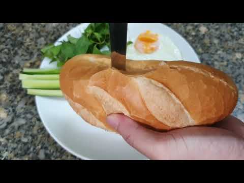 Cách làm bánh mì trứng ốp la - Chỉ 5 phút được món ăn sáng nhanh cấp tốc tại nhà