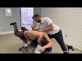 I Clean Muscle Gunk Knots Out Of Another Chiropractor S Back The Elbow Pressure Breaks Him
