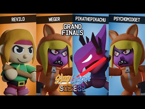 Slap League S02E02 - Weger / Revilo vs PikaThePikachu / PsychoMidget - Doubles Grand Finals