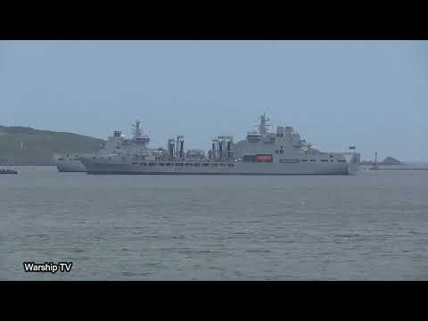 RFA TIDERACE A137 IN PLYMOUTH SOUND - 13th May 2022