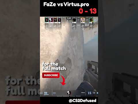 FAZE 0-13 vs VirtusPro! The are WASHED! #cs2 #fps #gaming