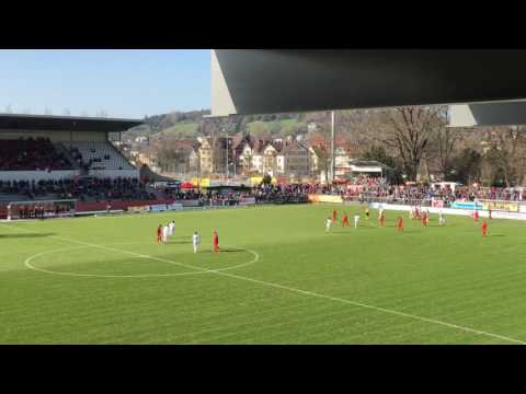 FC Winterthur vs Neuchâtel Xamax 0-1 - Goal Nuzzolo - 12/3/17