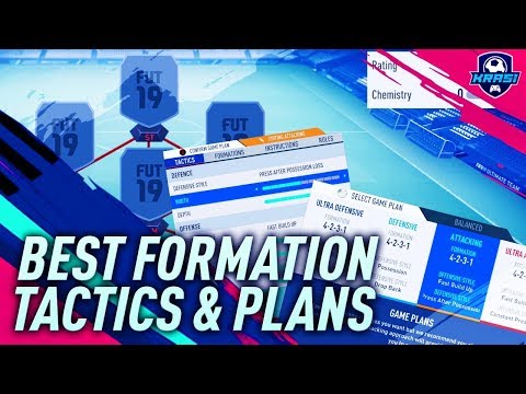 BEST FORMATION in FIFA 19 TUTORIAL! MOST EFFECTIVE FORMATION WITH GAME PLANS & TACTICS