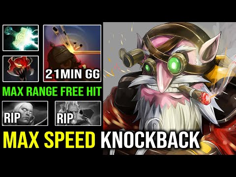When You Let Sniper Get Free Hit | 100% Max Speed Annoying Knockback EZ 21Min GG vs Invoker Dota 2