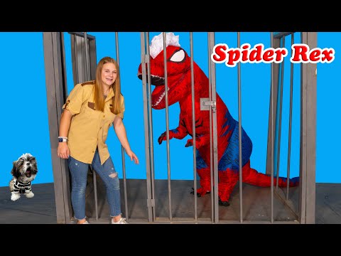 Assistant Searches the Box Fort Tunnels for Spider Rex and Waffles