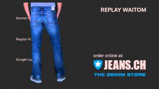 preview picture of video 'Replay Waitom Jeans Fit Video von JEANS.CH'