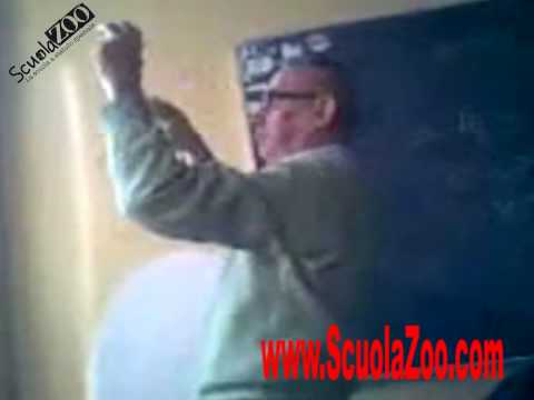 Prof. scaccia un' ape entrata in classe