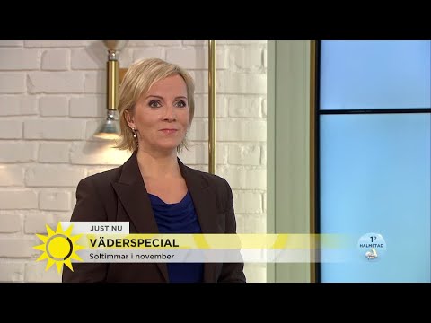 Ovanligt mycket sol i november - Nyhetsmorgon (TV4)