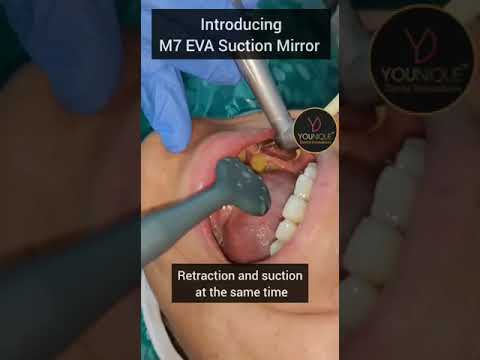 DENTAL MOUTH MIRROR M7 EVA 3D HVE SUCTION MIRROR
