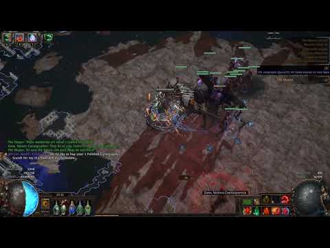Aura Stacking Pure Physical Impale Carrion Golem vs Shaper 3.14 PoE