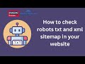 How to check robots txt and xml sitemap in your website | SEO Tutorial | Digital Rakesh