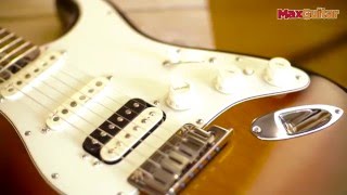 Video thumbnail for Max Guitar Short - Fender American Elite Stratocaster HSS Shawbucker by Max Guitar B.V.