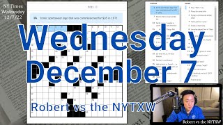 Perhaps a dicey SE corner [0:15/3:10]  ||  Wed 12/7/22 New York Times Crossword