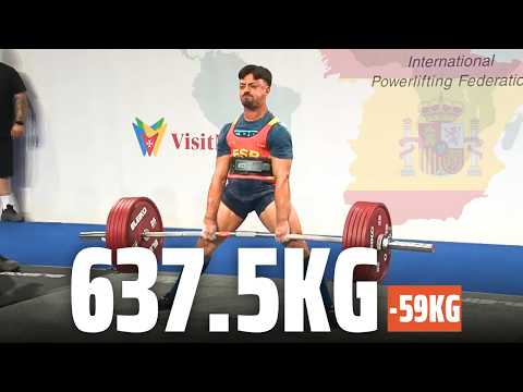 Iván Campano | 637.5kg Total -59kg | IPF Worlds 2025