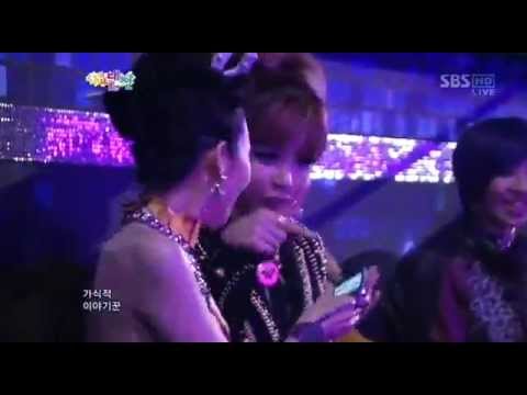 [SBS GayoDaejun] Dara's fangirling over Thunder ^^