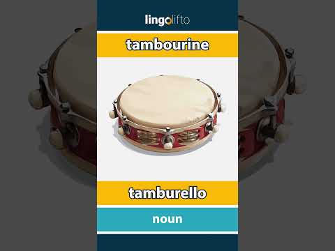 🇬🇧🇮🇹 tambourine - tamburello : learn English : impariamo l'inglese : vocabulary builder