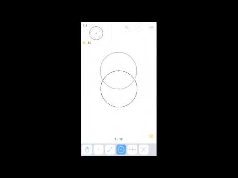Euclidea - 1. Альфа (Alpha) - 1.7 - Квадрат, вписанный в окружность