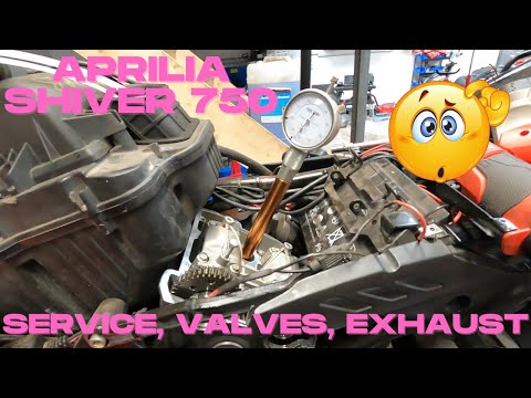 Aprilia Shiver - Service, Valves, Exhaust, Brakes