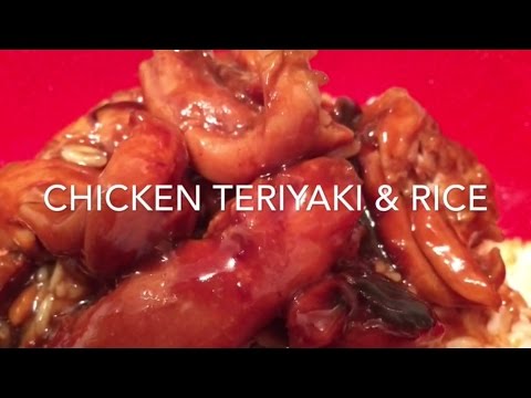 Chicken teriyaki in the rice cooker