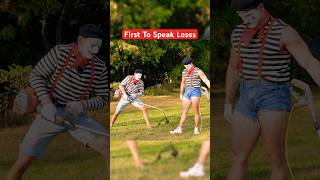Mime VS Mime Weed Wacker BATTLE! #shorts #funny #comedy