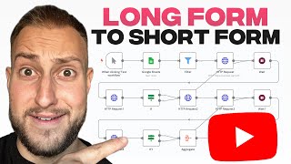 This AI Agent Generates Shorts from Long Form Content (n8n No-Code Tutorial)