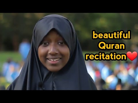 Beautiful quran recitation by a young Somali girl❤💙