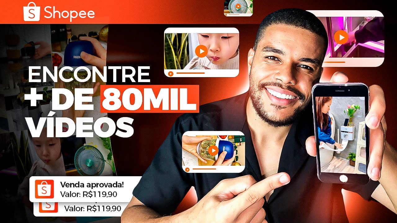 MOSTREI COMO ACHAR OS VÍDEOS DE PRODUTOS DA SHOPEE (TODOS DE GRAÇA)