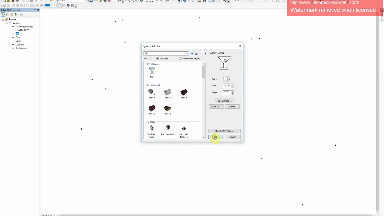 Working with map layers in ArcMap