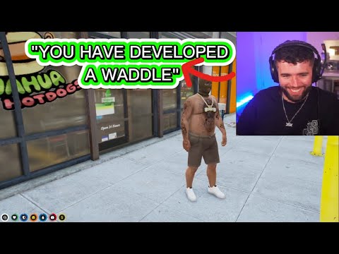 Tommy T/Zerkaa Reacts To Sparky Kane's New "Bulking" Body | GTA Mandem NoPixel 3.0
