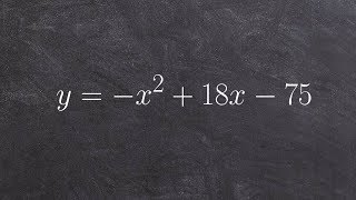 Learn how to use the formula for vertex and axis of symmetry to graph a parabola