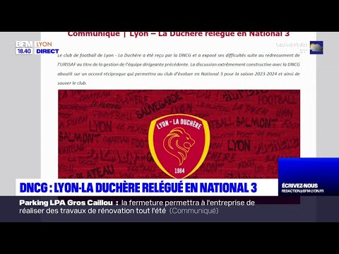 DNCG : Lyon-La Duchère relégué en National 3