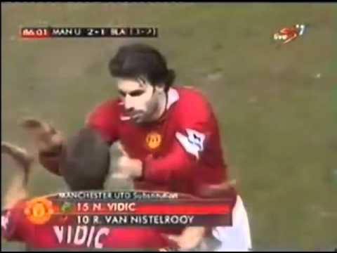 Nemanja Vidić's debut for Manchester United