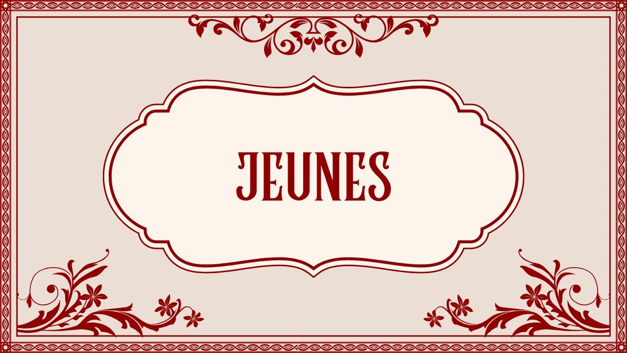 Mon Conseil le Plus Sincère pour la Jeune Génération