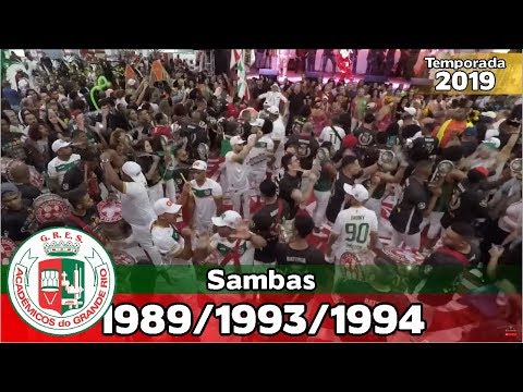 Grande Rio 1989, 1993 e 1994 - Bateria no Salgueiro Convida - Apoteose ao vivo - #SC19