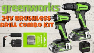Today We Review the Greenworks 24V Brushless Drill Combo Kit