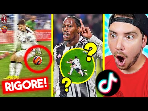 LA JUVE DISTRUGGE IL NAPOLI 3-0! è RIGORE in ROMA-MILAN?? - REAZIONE TIKTOK sul CALCIO!⚽
