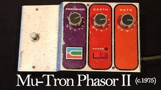 Video thumbnail for Musitronics Mu-Tron Phasor II Demo by Joe Perkins