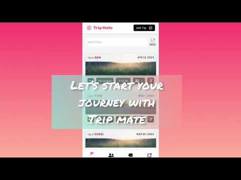 Trip Mate - Trip planner