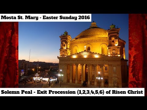 Ħruġ il-Purċissjoni (2016 - 1,2,3,4,5,6) - Mosta Santa Marija - Jum l-Għid il-Kbir - 5/6 Qniepen