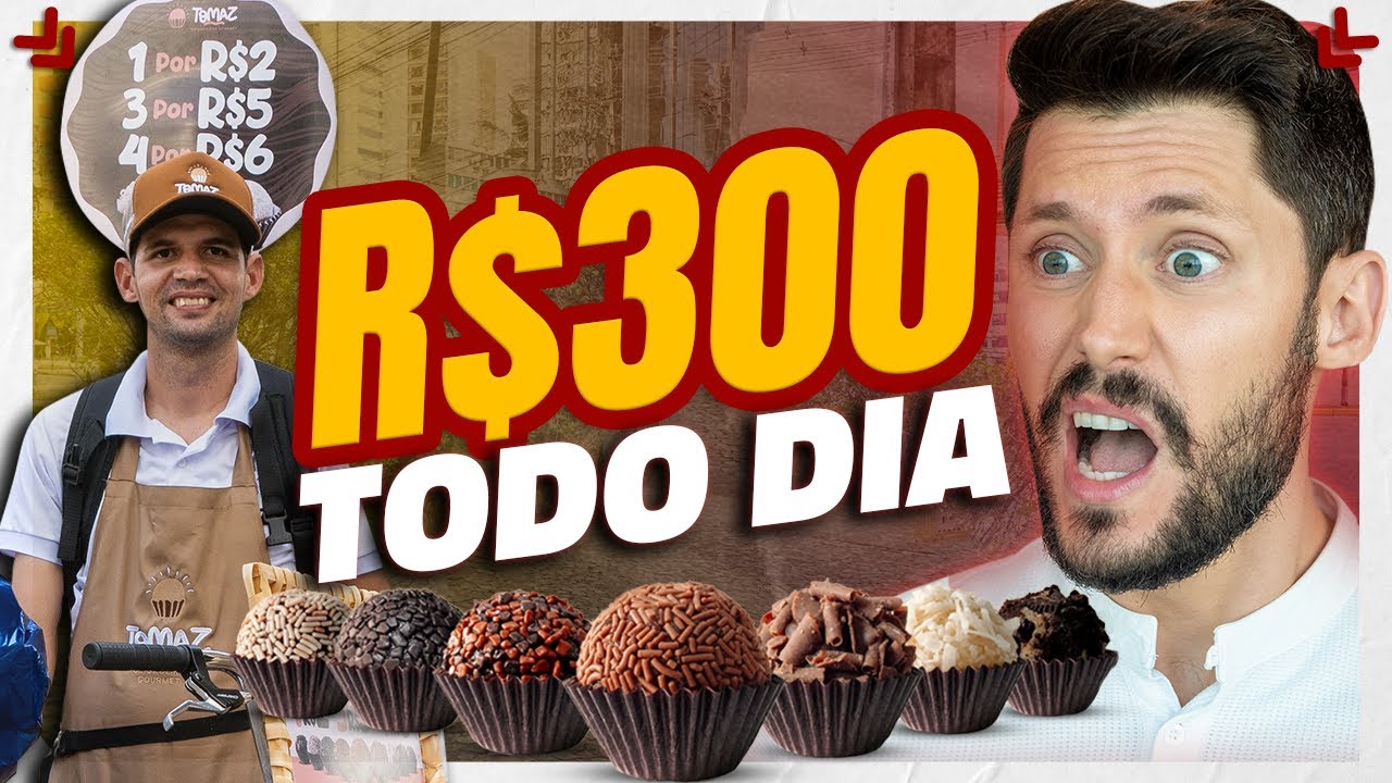 COMO GANHAR DINHEIRO VENDENDO BRIGADEIROS NA RUA!! (GANHE R$ 300,00 POR DIA)